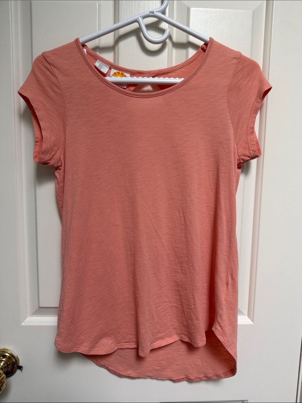 C&C Cali sz XS orange creamsicle 100% pima cotton short sleeve tee